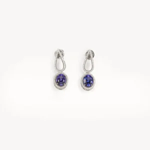 Pendientes^Joyería Suiza A_7664-1_ PENDIENTES DE ZAFIRO AZUL CON ORLA DE BRILLANTES