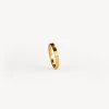 Compromiso^Joyería Suiza Alianza de boda de oro amarillo plana en 3 mm