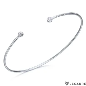 Pulseras^Joyería Suiza Pulsera abierta oro blanco