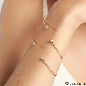 Pulseras^Joyería Suiza Pulsera abierta oro blanco