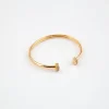 Pulseras^Joyería Suiza Pulsera de aro ri虂gido de oro rosa y brillantes PB-199R