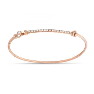 Pulseras^Joyería Suiza Pulsera de oro rosa y brillantes