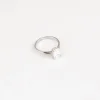 Compromiso^Joyería Suiza Sortija de oro blanco con diamante talla esmeralda