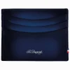 Complementos^Joyería Suiza Tarjetero de caballero de St Dupont en piel azul